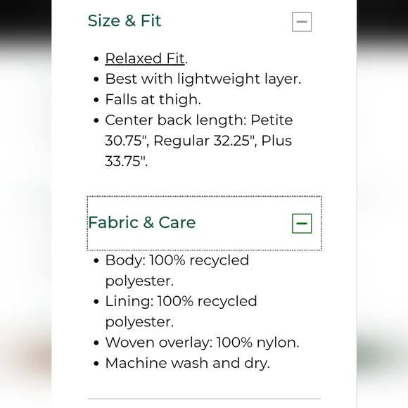 L.L. Bean Sherpa Fleece Coat In Hazelnut Large - Picture 13 of 13